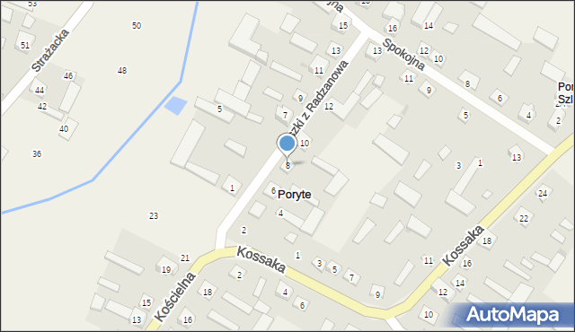 Poryte, Paszki z Radzanowa, 8, mapa Poryte