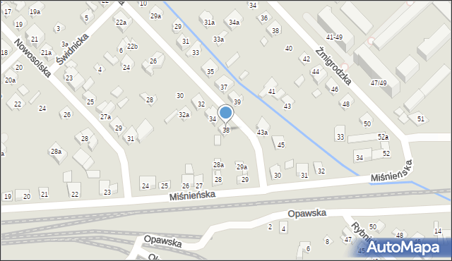 Poznań, Paczkowska, 38, mapa Poznania