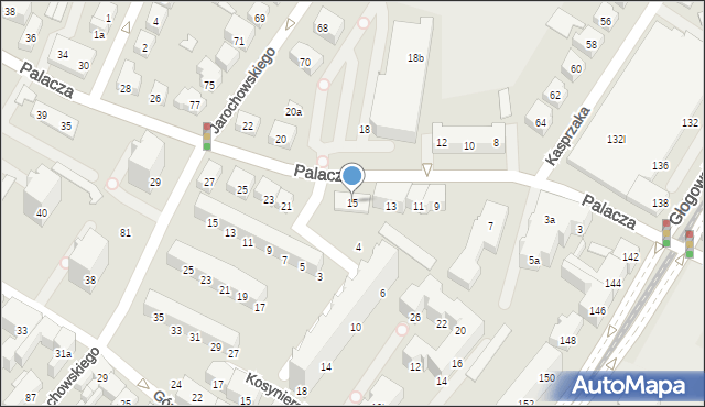 Poznań, Palacza Macieja, 15, mapa Poznania