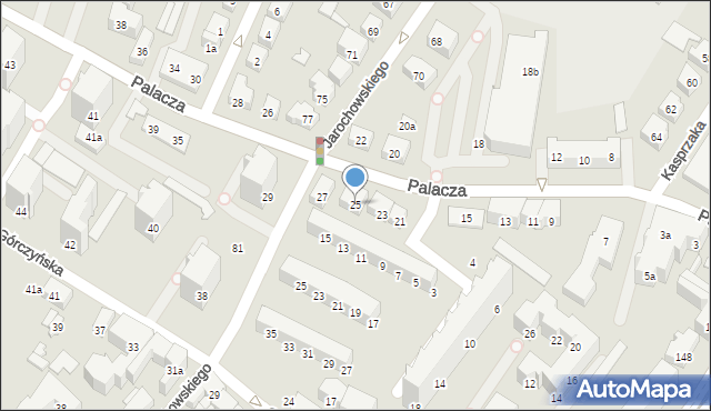 Poznań, Palacza Macieja, 25, mapa Poznania