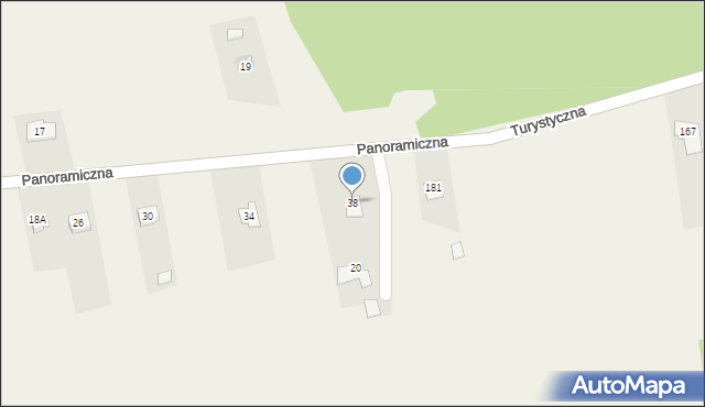 Promnik, Panoramiczna, 38, mapa Promnik