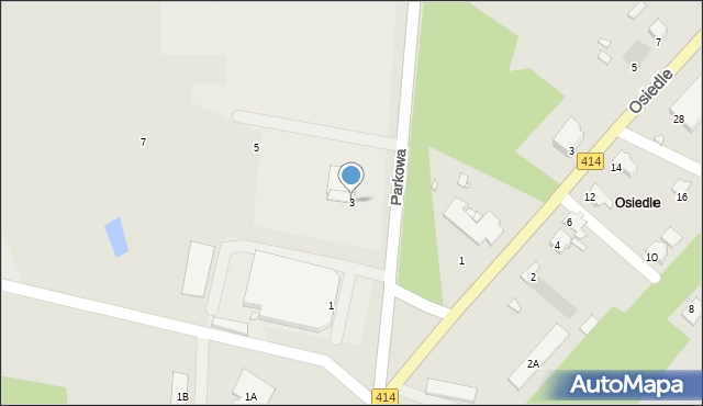 Prószków, Parkowa, 3, mapa Prószków