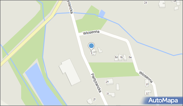 Prószków, Partyzancka, 1, mapa Prószków