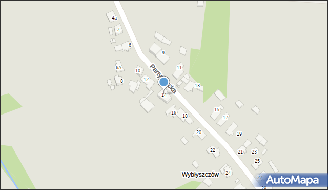 Prószków, Partyzancka, 14, mapa Prószków