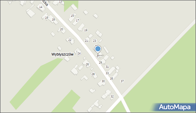 Prószków, Partyzancka, 27, mapa Prószków