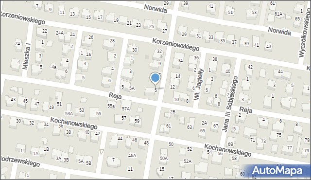 Pruszcz Gdański, Paderewskiego Ignacego Jana, 5, mapa Pruszcz Gdański