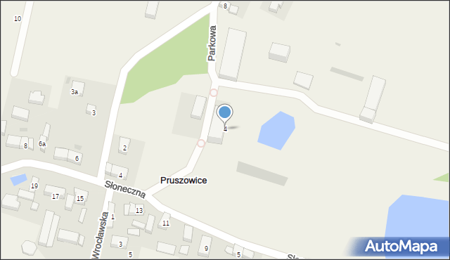 Pruszowice, Parkowa, 4, mapa Pruszowice