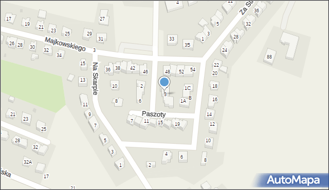 Przodkowo, Paszoty Józefa, ks., 3, mapa Przodkowo