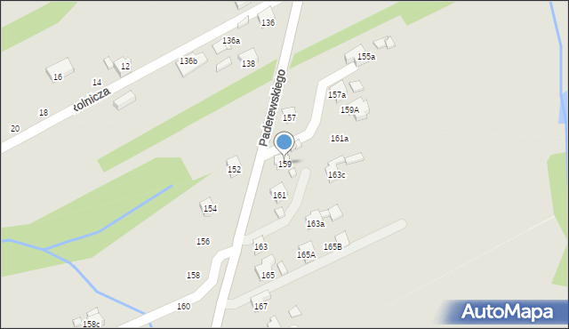 Pszów, Paderewskiego Ignacego Jana, 159, mapa Pszów