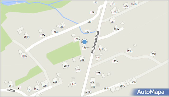 Pszów, Paderewskiego Ignacego Jana, 166, mapa Pszów