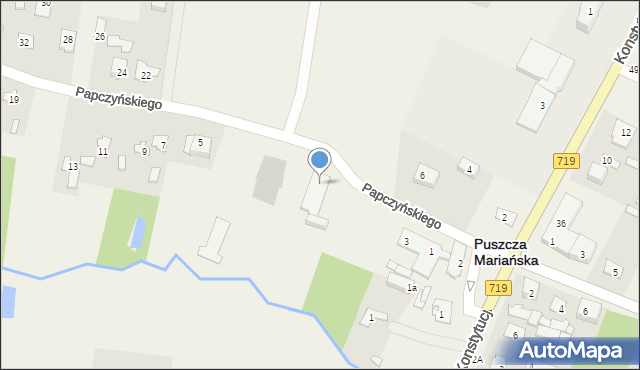 Puszcza Mariańska, Papczyńskiego Stanisława, 5, mapa Puszcza Mariańska