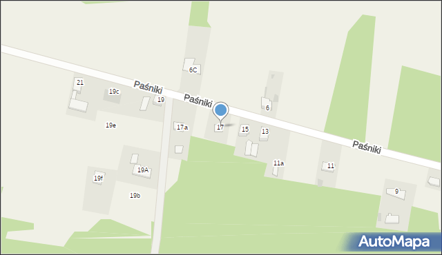 Raciążek, Paśniki, 17, mapa Raciążek