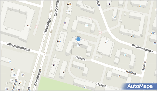 Radom, Paderewskiego Ignacego Jana, 19, mapa Radomia