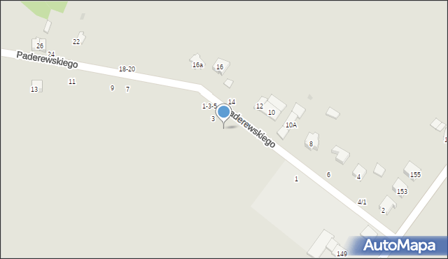Radomsko, Paderewskiego Ignacego Jana, 1, mapa Radomsko
