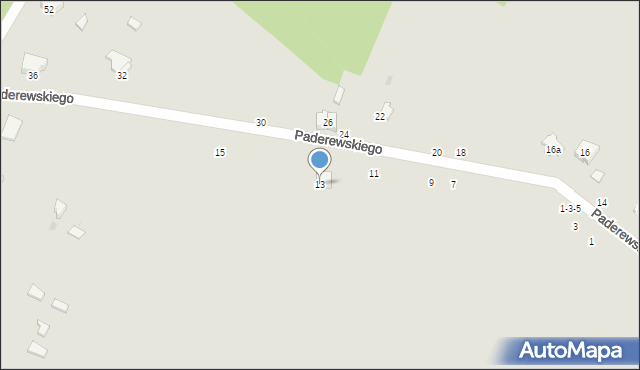 Radomsko, Paderewskiego Ignacego Jana, 13, mapa Radomsko