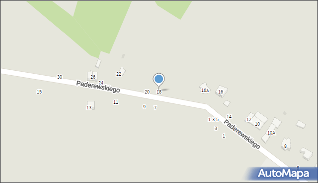 Radomsko, Paderewskiego Ignacego Jana, 18, mapa Radomsko