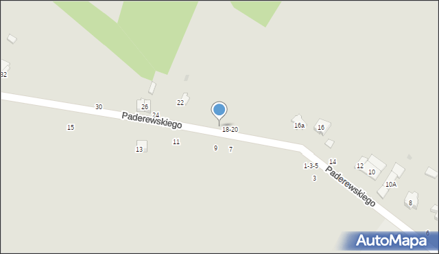 Radomsko, Paderewskiego Ignacego Jana, 20, mapa Radomsko