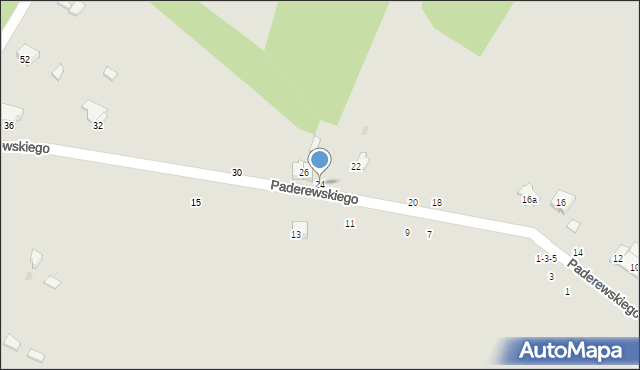 Radomsko, Paderewskiego Ignacego Jana, 24, mapa Radomsko