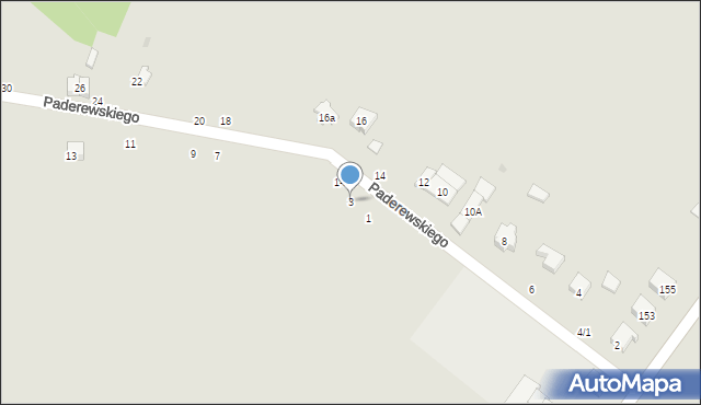 Radomsko, Paderewskiego Ignacego Jana, 3, mapa Radomsko