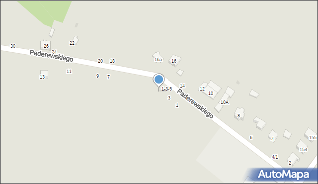 Radomsko, Paderewskiego Ignacego Jana, 5, mapa Radomsko