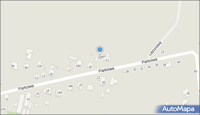Radomsko, Parkowa, 21A, mapa Radomsko