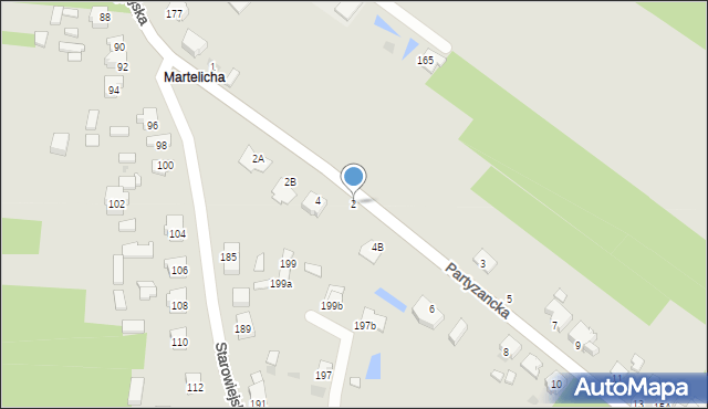 Radomsko, Partyzancka, 2, mapa Radomsko