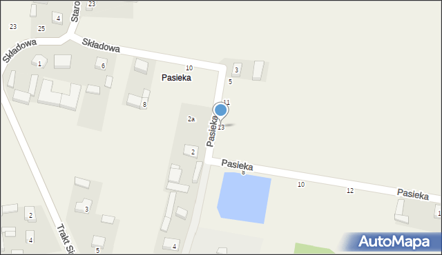 Radoszewice, Pasieka, 13, mapa Radoszewice