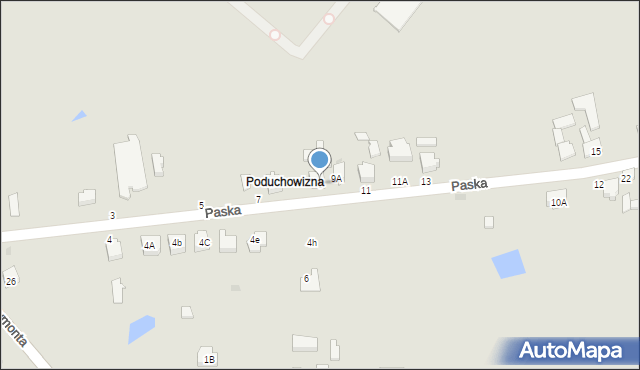 Rawa Mazowiecka, Paska, 9, mapa Rawa Mazowiecka