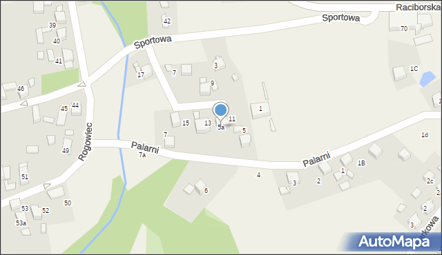 Rogów, Palarni, 5a, mapa Rogów