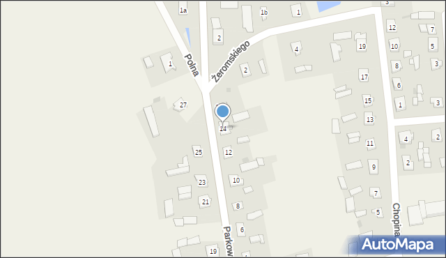 Rościszewo, Parkowa, 14, mapa Rościszewo