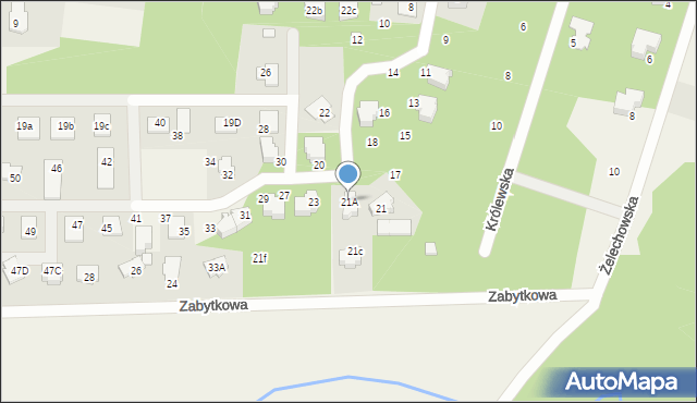 Rozalin, Parkowa, 21A, mapa Rozalin