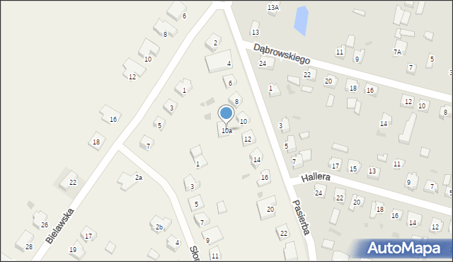 Rożental, Pasierba, ks., 10a, mapa Rożental