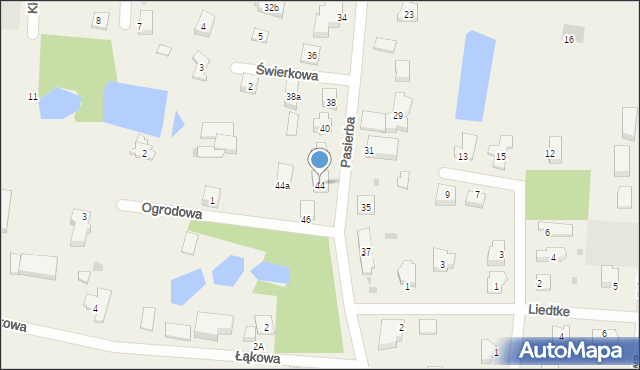 Rożental, Pasierba, ks., 44, mapa Rożental