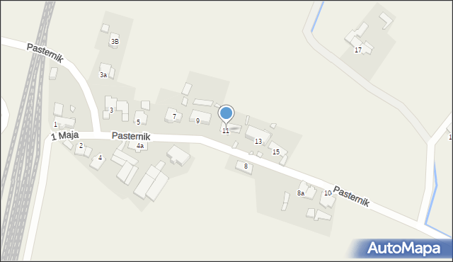 Rozmierka, Pasternik, 11, mapa Rozmierka