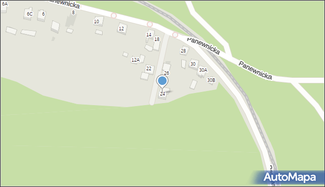 Ruda Śląska, Panewnicka, 24, mapa Rudy Śląskiej