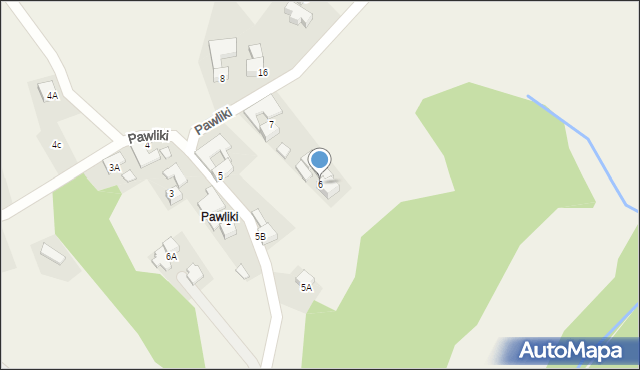 Rzepiska, Pawliki, 6, mapa Rzepiska