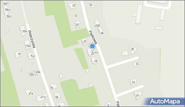 Rzeszów, Parkowa, 21, mapa Rzeszów