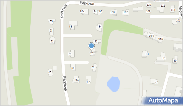 Rzeszów, Parkowa, 72, mapa Rzeszów