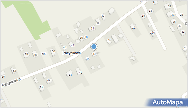 Rzezawa, Pacynkowa, 33, mapa Rzezawa