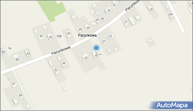 Rzezawa, Pacynkowa, 41, mapa Rzezawa