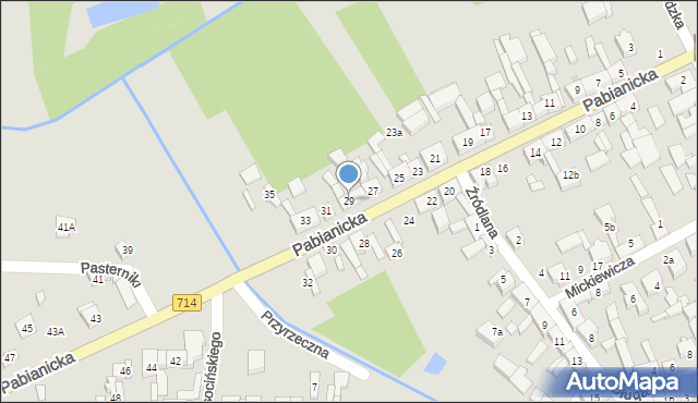 Rzgów, Pabianicka, 29, mapa Rzgów