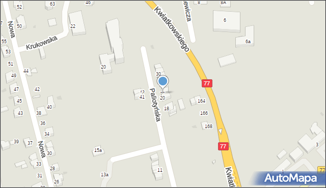 Sandomierz, Pallotyńska, 22, mapa Sandomierza