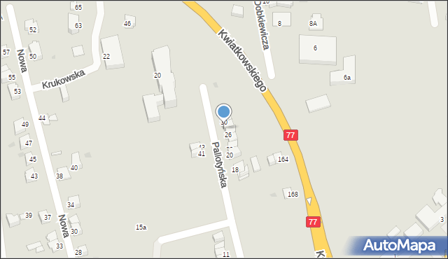 Sandomierz, Pallotyńska, 28, mapa Sandomierza