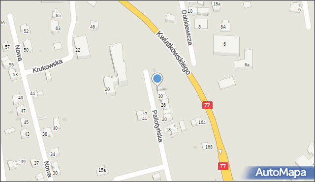 Sandomierz, Pallotyńska, 32, mapa Sandomierza