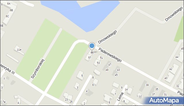 Siechnice, Paderewskiego Ignacego Jana, 55, mapa Siechnice
