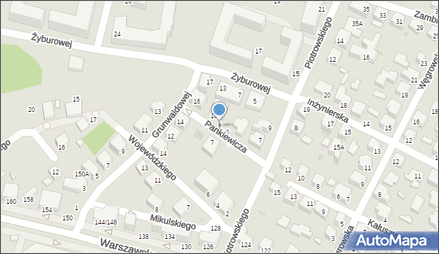 Siedlce, Pankiewicza Eugeniusza, 8, mapa Siedlce