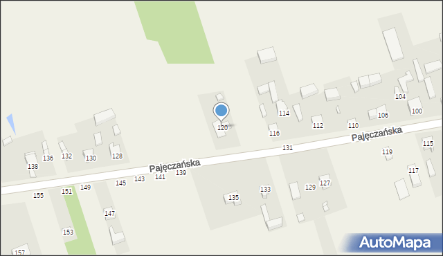 Siedlec, Pajęczańska, 120, mapa Siedlec