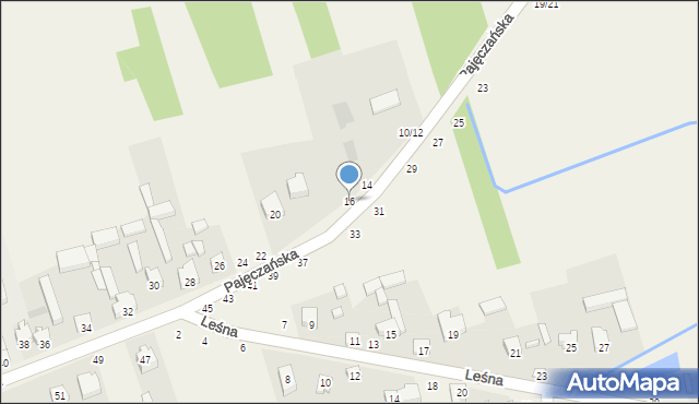Siedlec, Pajęczańska, 16, mapa Siedlec