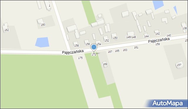 Siedlec, Pajęczańska, 171, mapa Siedlec