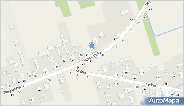 Siedlec, Pajęczańska, 22, mapa Siedlec